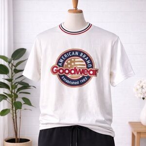 🎅 3/$15 SALE Goodwear USA Vintage Style Graphic Tee Men's M